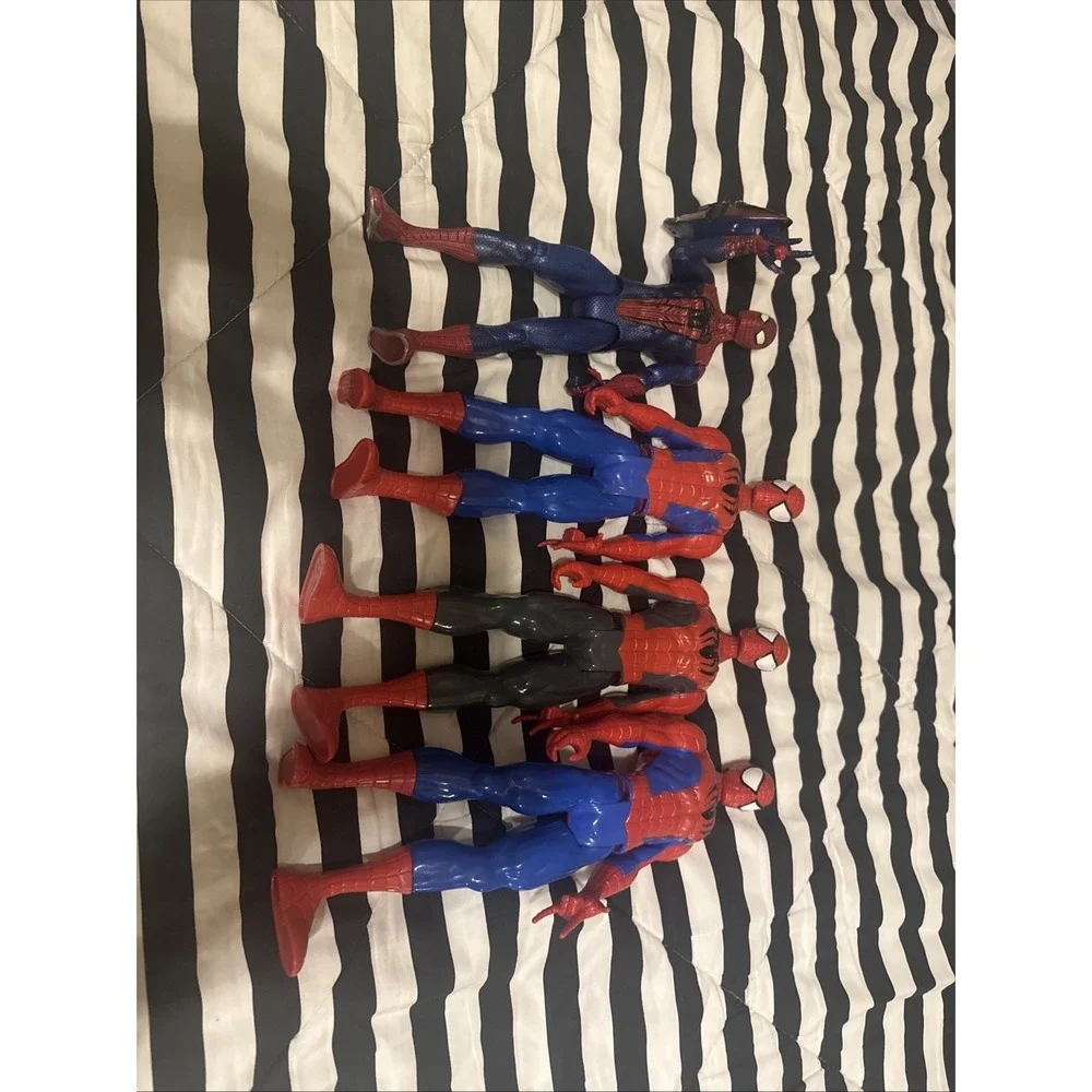 Lot Of 4 Spider Man Figures
